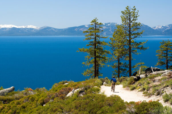 Biking on Lake Tahoe